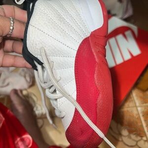 Red and White Basketball Sneakers